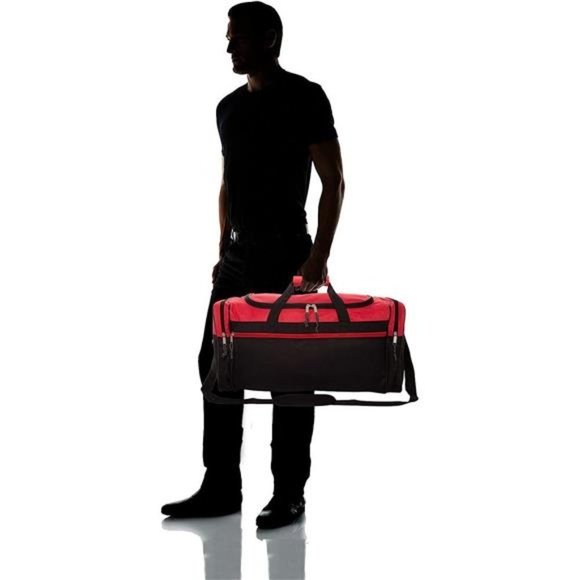 DALIX 25" Extra Large Vacation Travel Duffle Bag Red - Picture 7 of 7